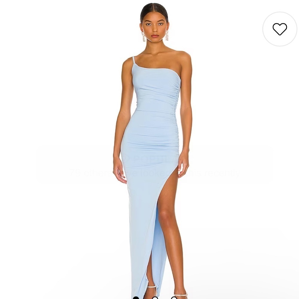 Nookie Aria One Shoulder Gown in Blue